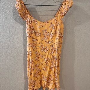 Old Navy Yellow Floral Mini Dress